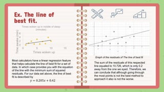Line of best fit lesson | PPTX