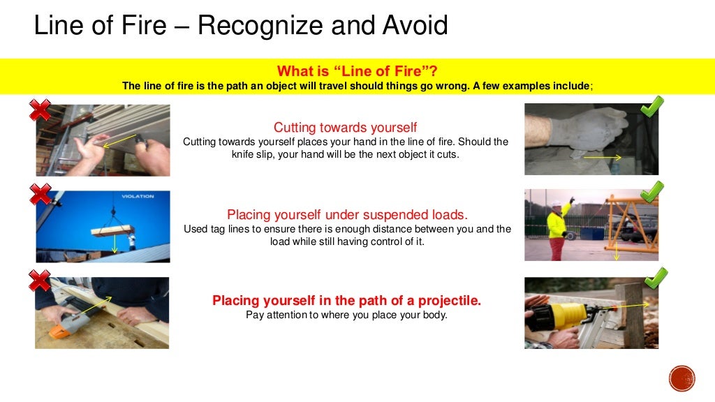 Line of fire safety