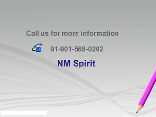 Call us for more information
91-901-568-0202
 