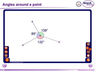 Angles around a point 