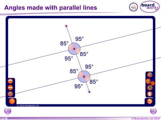 Angles made with parallel lines 