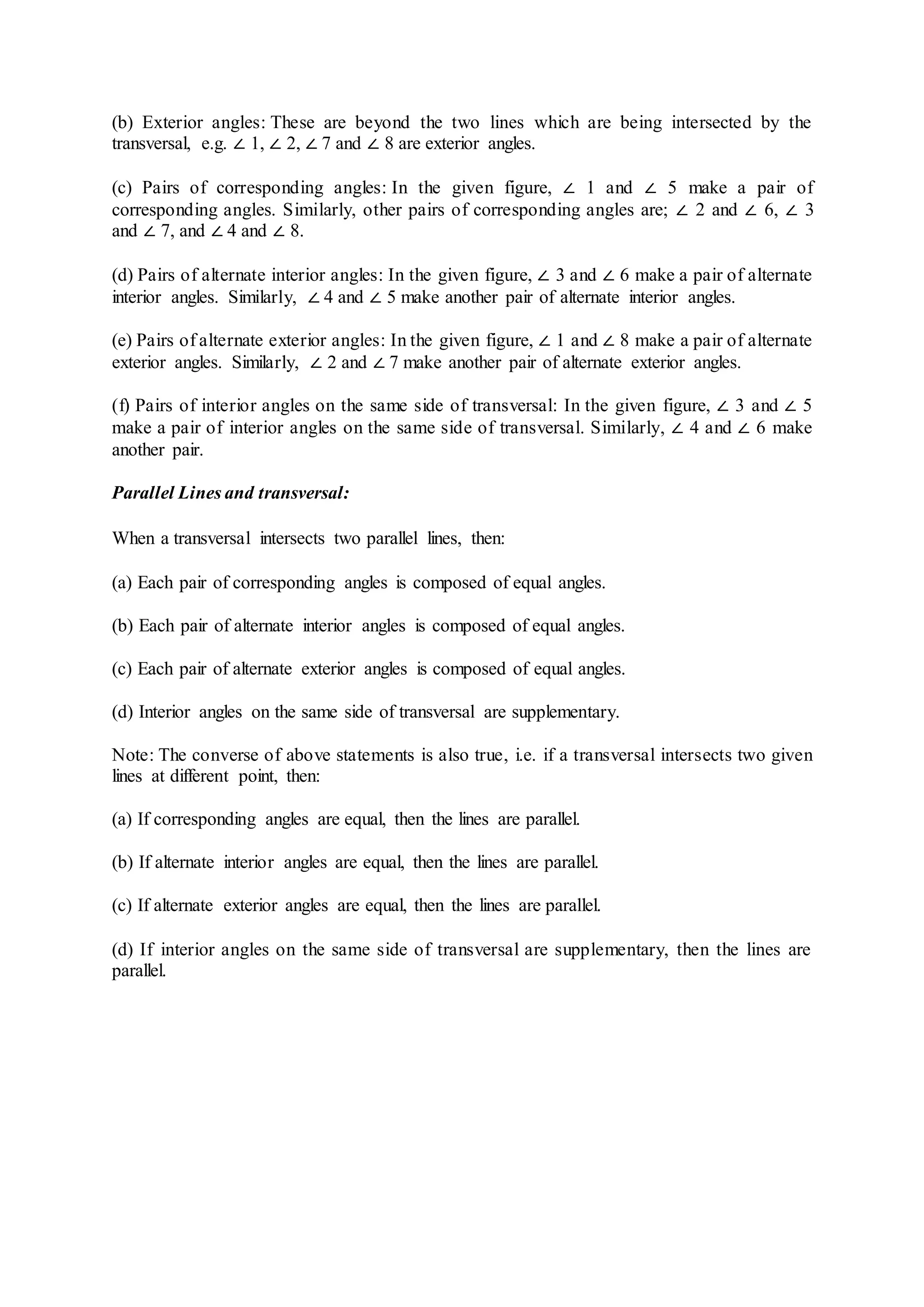 Lines and angles | DOCX