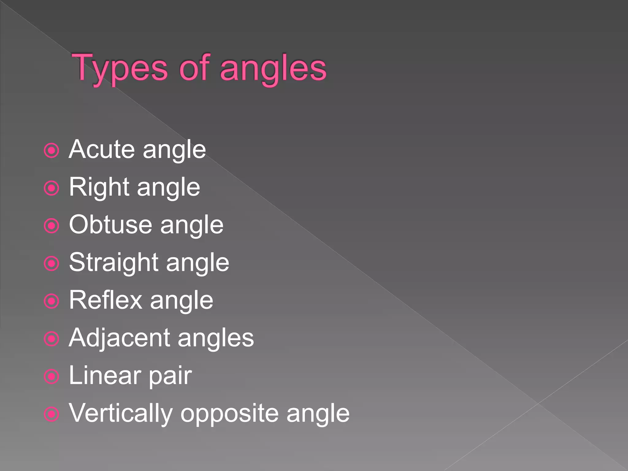 Lines and angles PPT