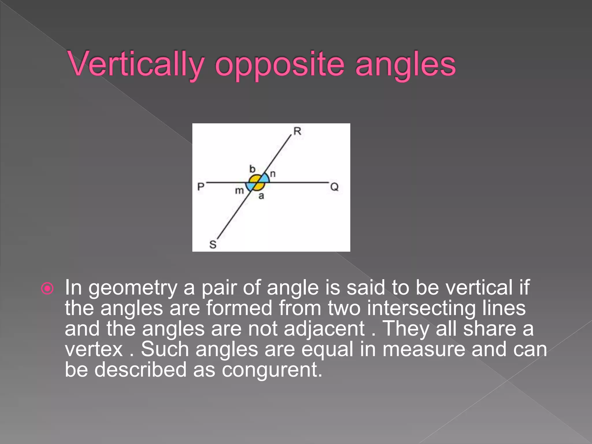 Lines and angles PPT