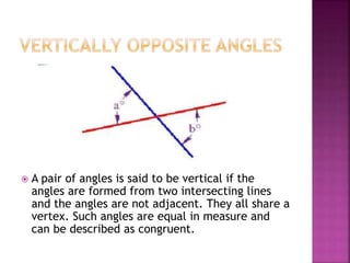 Lines and angles class 7 mathematics | PPTX