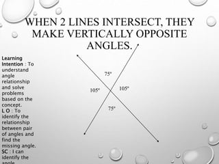 LINES AND ANGLES | PPTX