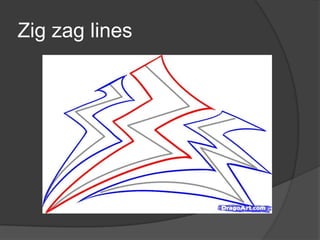 Zigzag lines