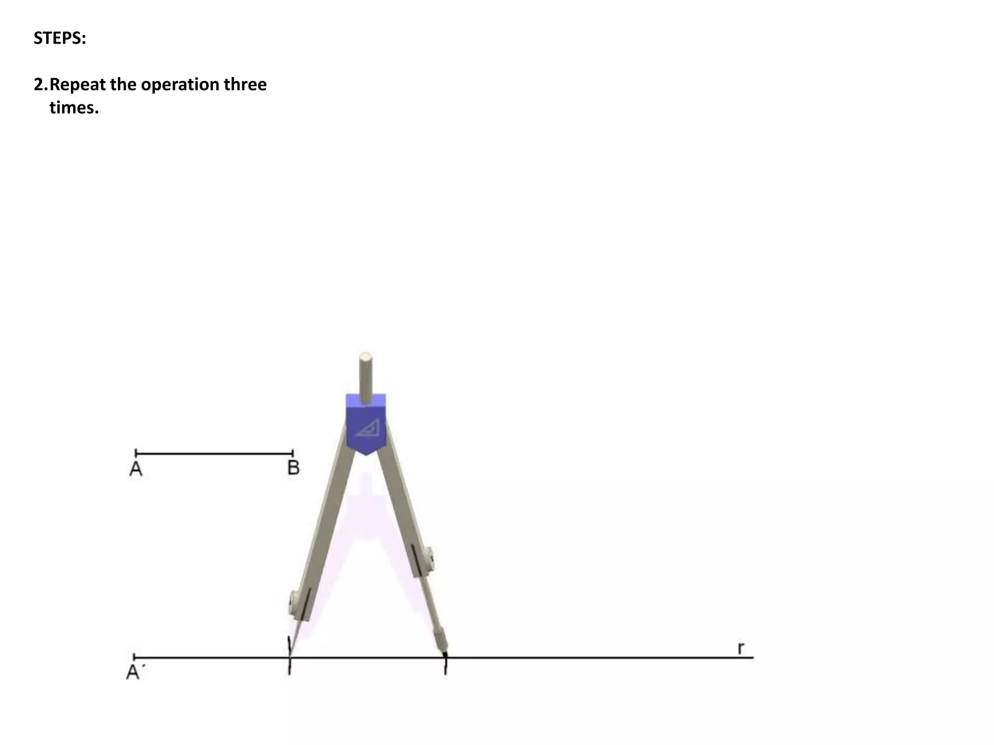 STEPS: 
2.Repeat the operation three 
times. 
 