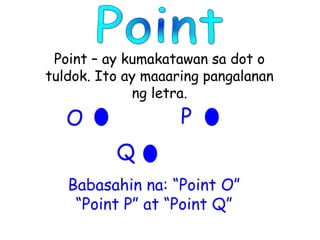 Tuldok Sign Line segments | PPT