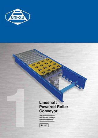 1Lineshaft
Powered Roller
Conveyor
The most economical
and versatile conveyor
in material handling
No.1of 7
 