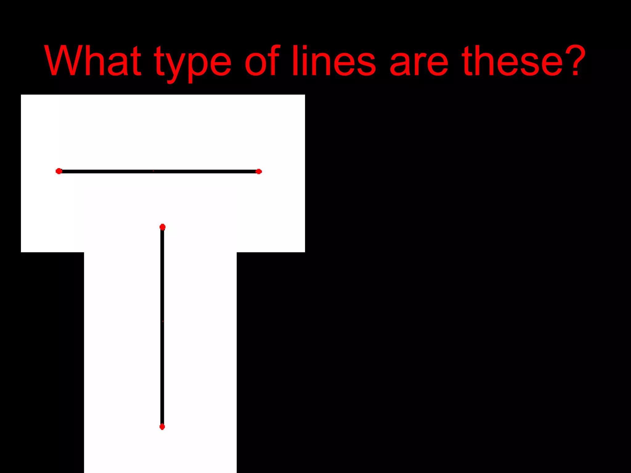 What type of lines are these?
. .