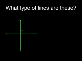 What type of lines are these?
 