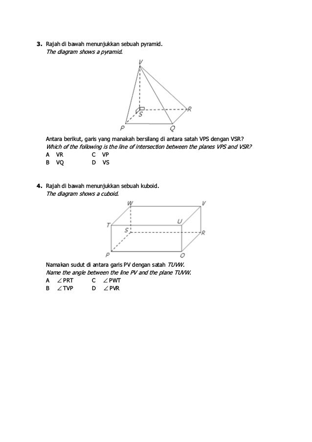 Lines Amp Planes In 3 D