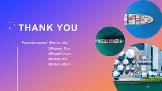 THANK YOU
Presenter name:1)Roshan Jha
2)Ramesh Das
3)Prantik Dhara
4)Rahul paul
5)Pritam Ghosh
15
 