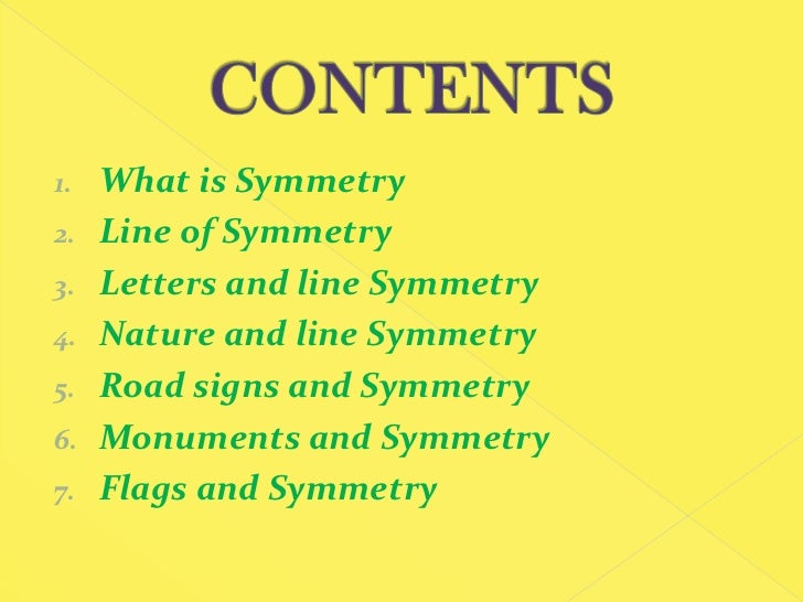what is the line of symmetry
