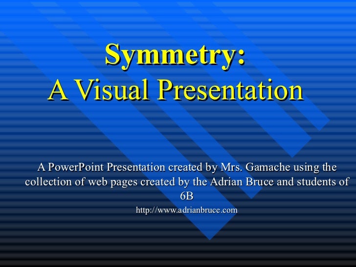 line symmetry symmetry power point