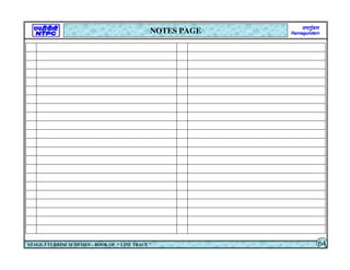 NOTES PAGE
STAGE-3 TURBINE SCHEMES – BOOK OF “ LINE TRACE ” 64
 