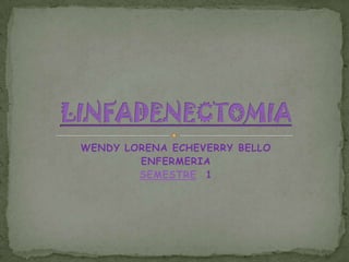 WENDY LORENA ECHEVERRY BELLO
        ENFERMERIA
        SEMESTRE 1
 
