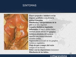 • Elefantiasis
• Fimosis
• Balanopostitis
• Fístulas
• Estrechez uretral
• Secreción anal
sanguinolenta o
mucopurulenta.
13
 