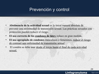Examen físico.
• Después de un período de incubación que puede
ser de una semana (período que transcurre
entre el contagio y la aparición de los primeros
síntomas).
• El paciente suele ir a la consulta por el dolor
agudo una pústula. Esta pústula se transforma
posteriormente en una úlcera que suele ser
pequeña, muy dolorosa y de base blanda y
suelen ser numerosas.
• Además el paciente puede hacer aparecer las
lesiones en otros lugares de la piel, al rascarse,
debido a que es una infección altamente
contagiosa.
29
Chancroide
 