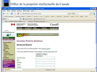 Office de la propriété intellectuelle du Canada 