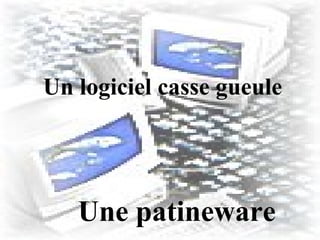 Un logiciel casse gueule
Une patineware
 