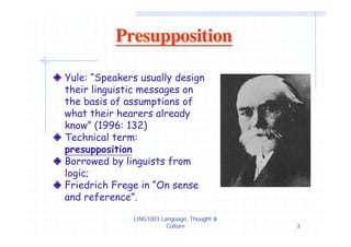 Ling1003 08 Lecture 14 Slides | PDF