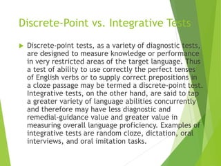 Discrete Point Test Examples LING139 (MARTINEZ MAEd-Eng).ppt