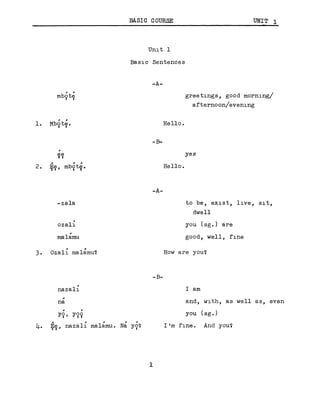 Lingala Script Learn Lingala - FSI Basic Course | PDF