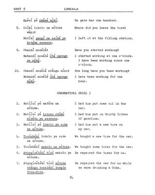 Lingala Script Learn Lingala - FSI Basic Course | PDF