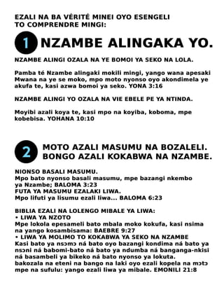 Lingala Script Lingala Gospel Tract | PDF