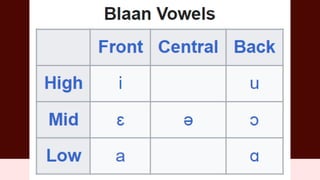 Sound System and Transcription Guide of B'laan | PDF