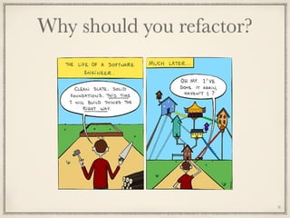 6
Why should you refactor?
 