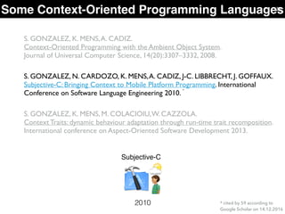 Context-Oriented Programming | PDF