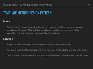 Object-Oriented Application Frameworks | PDF