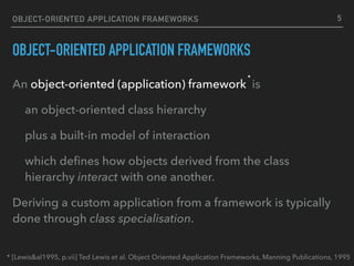 Object-Oriented Application Frameworks | PDF