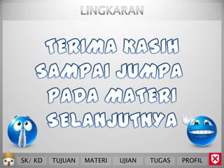 SK/ KD   TUJUAN   MATERI   UJIAN   TUGAS   PROFIL
 
