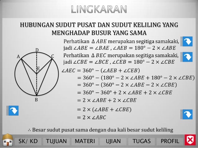 Contoh Soal Dan Pembahasan Sudut Pusat Dan Sudut Lingkaran
