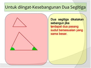 Untuk diingat-Kesebangunan Dua Segitiga

?

 