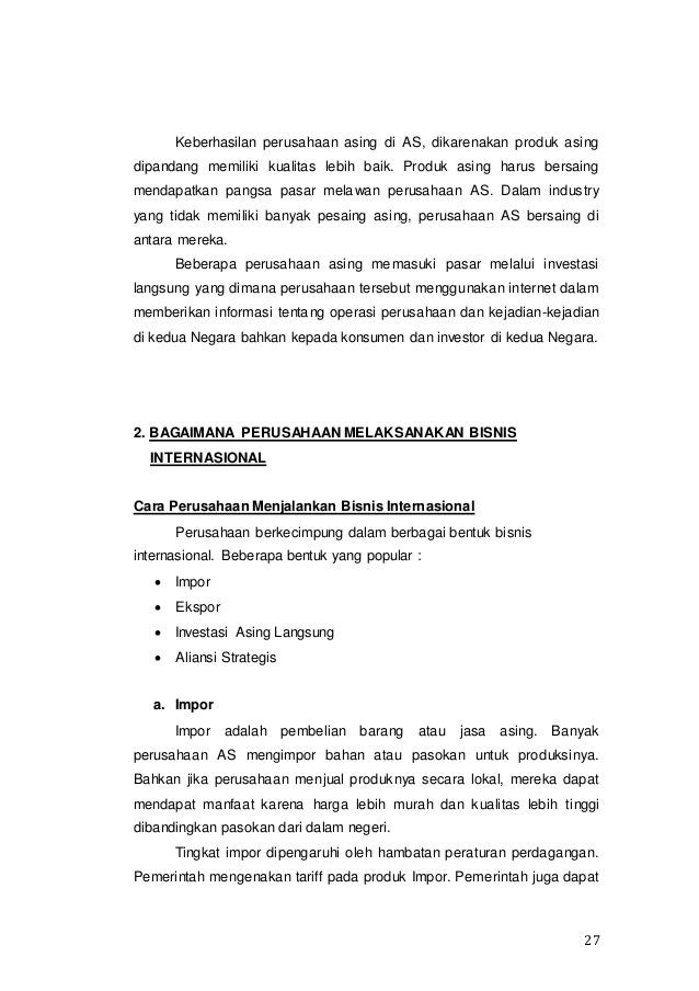 Pengantar Bisnis Lingkungan Bisnis