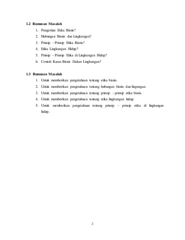 Lingkungan Dan Etika Bisnis Lingkungan Dan Etika Bisnis