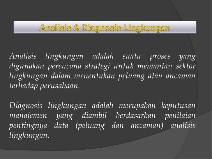 Manajemen Strategi Lingkungan Luar