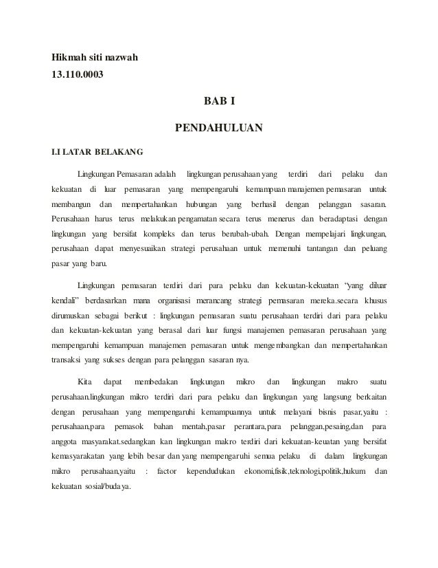 Contoh Makalah Permasalahan Ekonomi Mikro Dan Makro