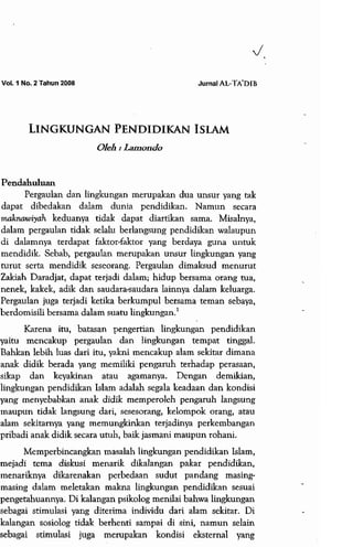 Lingkungan pendidikan islam