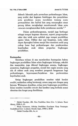 Lingkungan pendidikan islam