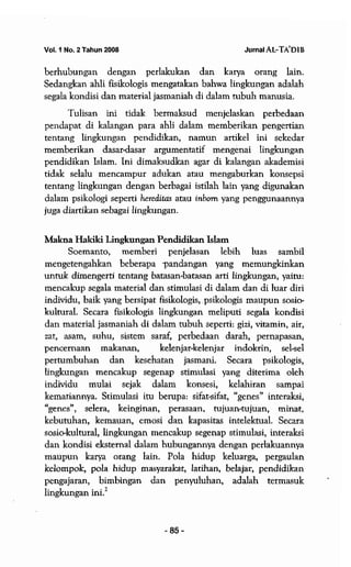 Lingkungan pendidikan islam