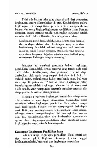 Lingkungan pendidikan islam