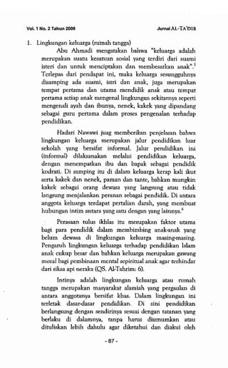 Lingkungan pendidikan islam