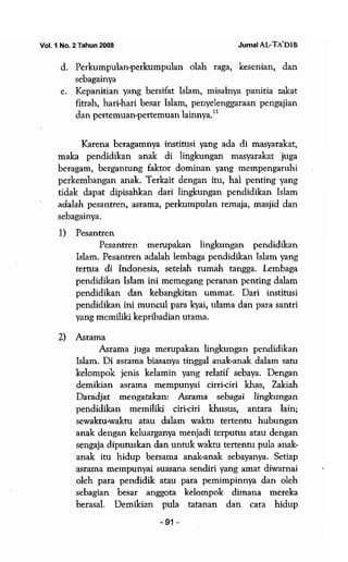 Lingkungan pendidikan islam