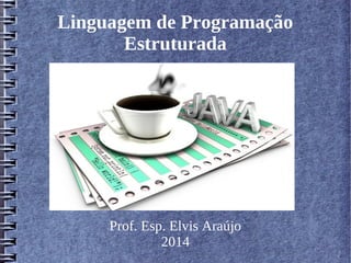 Linguagem de Programação 
Estruturada 
Prof. Esp. Elvis Araújo 
2014 
 